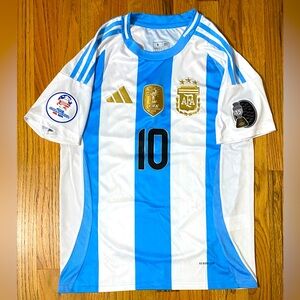 Adidas Argentina National Team Lionel Messi Copa America 2024 Jersey Size Small